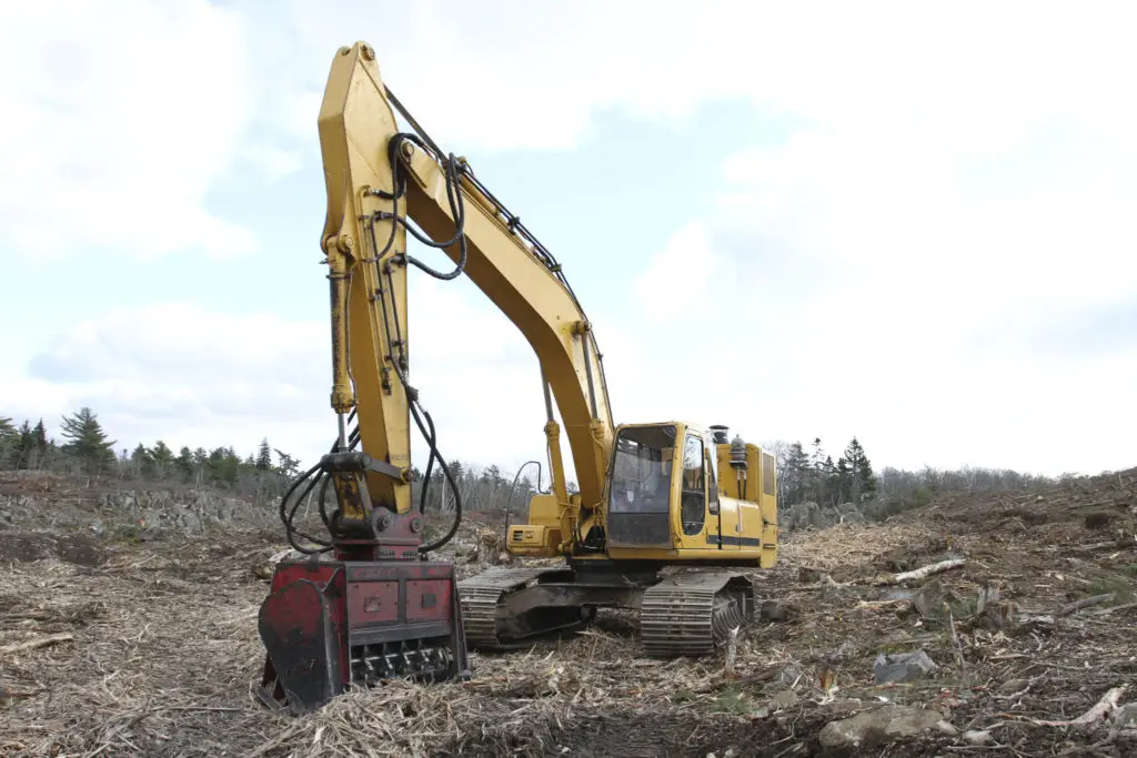 stump grinding excavator 