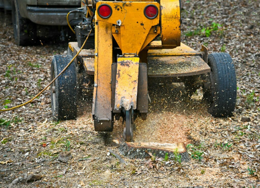 tow behind stump grinder