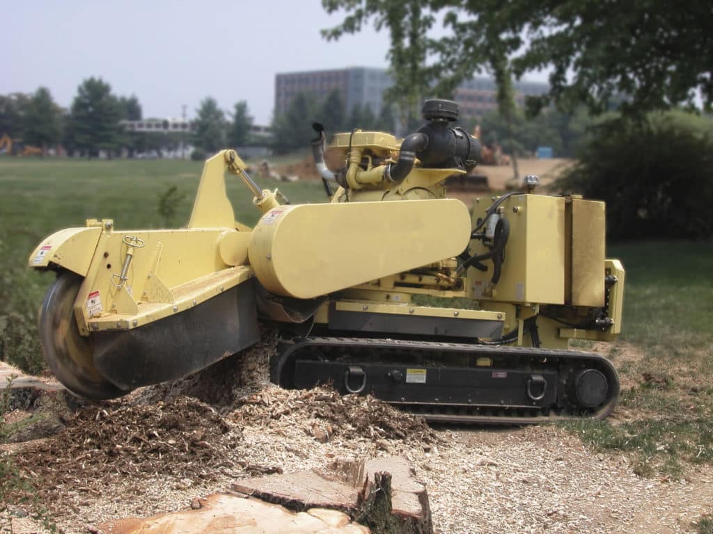 tracked stump grinder