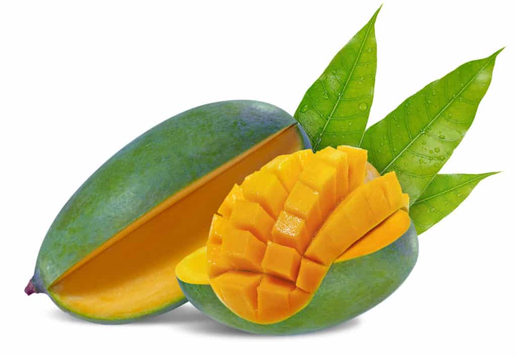 mangos and leaves